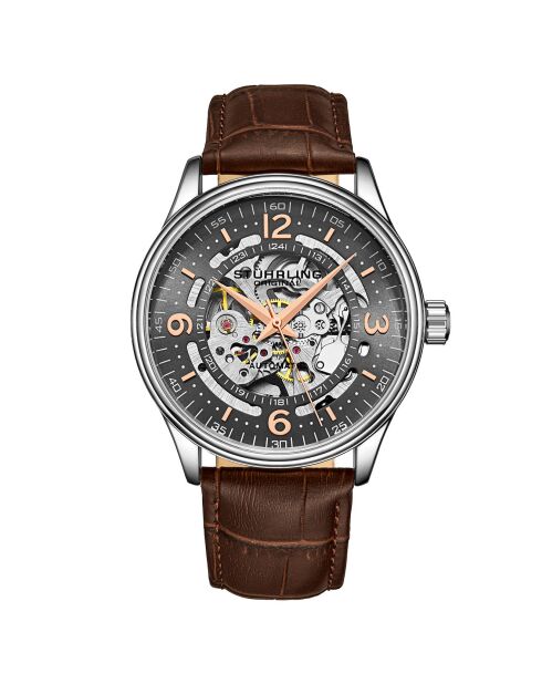 Montre Homme en Cuir Automatique Legacy marron/argenté