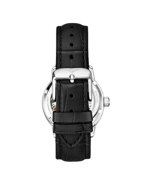 Montre Femme Automatique - Legacy en Cuir noir/argenté