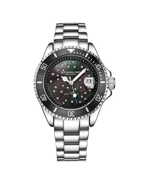 Montre Femme en Acier Quartz Vogue argenté/noir