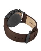 Montre Homme en Cuir Quartz  Monaco marron