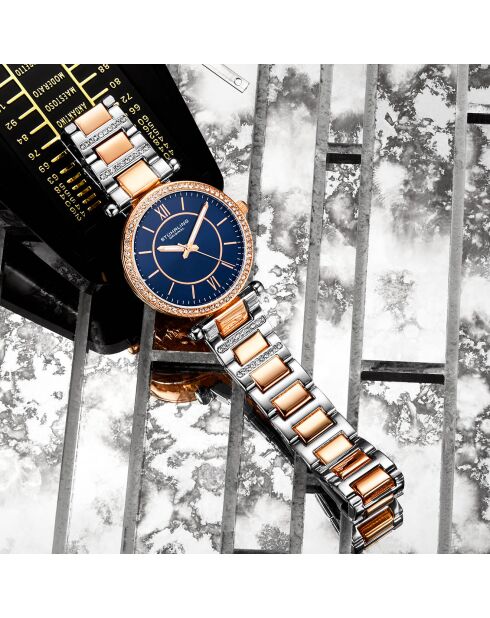 Montre Femme en Acier Quartz Symphony argenté/rosé