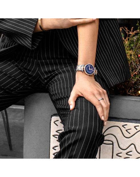 Montre Femme en Acier Quartz Symphony argenté/rosé