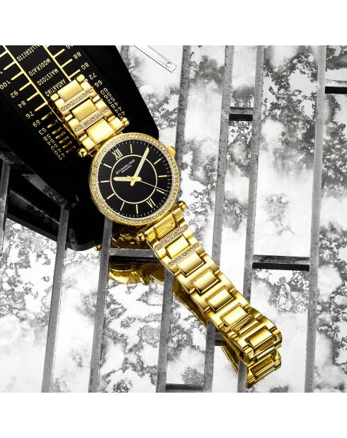 Montre Femme en Acier Quartz Symphony dorée