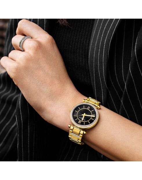Montre Femme en Acier Quartz Symphony dorée