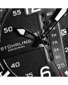 Montre Homme en Cuir Quartz  Aviator  marron/noir
