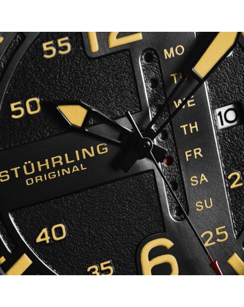 Montre Homme en Cuir Quartz  Aviator  verte