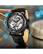 Montre Homme Automatique Legacy en Cuir noire