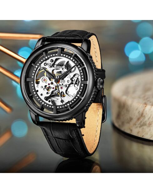 Montre Homme Automatique Legacy en Cuir noire