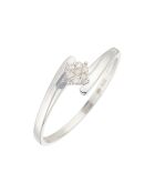 Bague Dava Diamants 0.05ct Or Blanc