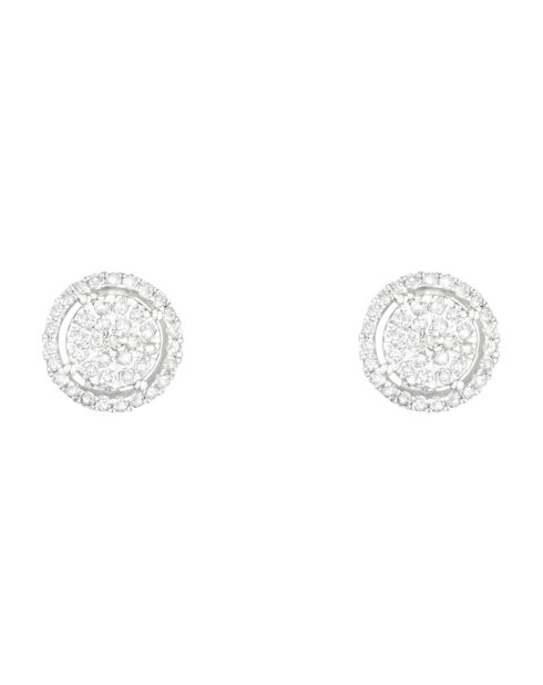 Boucles d'oreilles Majestic Diamants 0.35ct or blanc