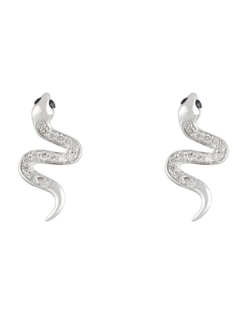 Boucles d'oreilles Saly Diamants 0.14ct Or Blanc