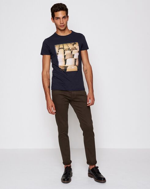 T-Shirt Casual bleu