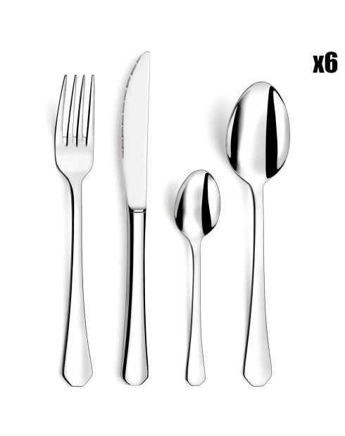 Ménagère graphic inox - 24 pièces