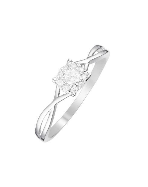 Bague Elisabeth Diamants 0.15 ct or blanc