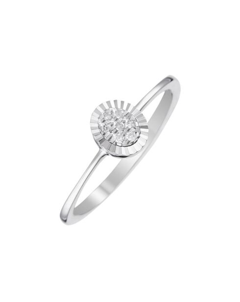 Bague Mon être de toujours Or Blanc Diamants 0.05 ct