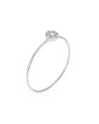 Bague Reine de Beauté Diamants 0.06 ct or blanc