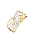 Bague Cayos Diamants 0.03 ct or jaune