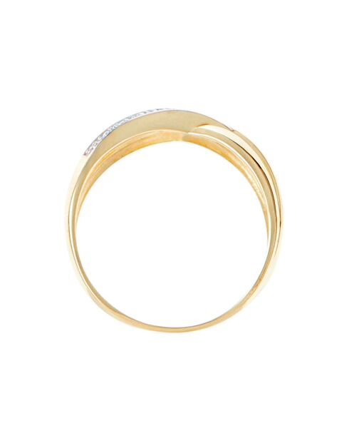 Bague Cayos Diamants 0.03 ct or jaune