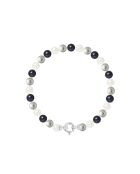 Bracelet Rang Perles d'Eau Douce Rondes blanc naturel