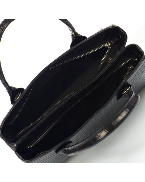 Bolso de mano de piel Celia negro - 30x13x27 cm