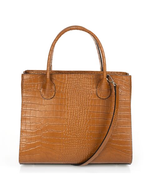 Borsa in pelle Celia Cognac - 30x13x27 cm