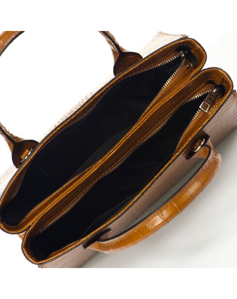 Borsa in pelle Celia Cognac - 30x13x27 cm