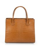 Borsa in pelle Celia Cognac - 30x13x27 cm