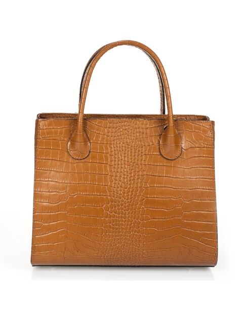Borsa in pelle Celia Cognac - 30x13x27 cm