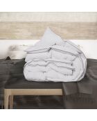 Couette plume d'oie anti-acariens colibri blanc - 260x240 cm