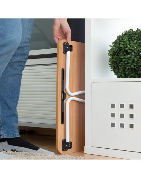 Faltbarer Beistelltisch aus Bambus - 60x27x40 cm