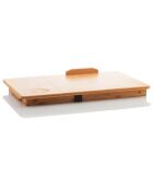 Table d'appoint pliante bambou - 53x21x34 cm