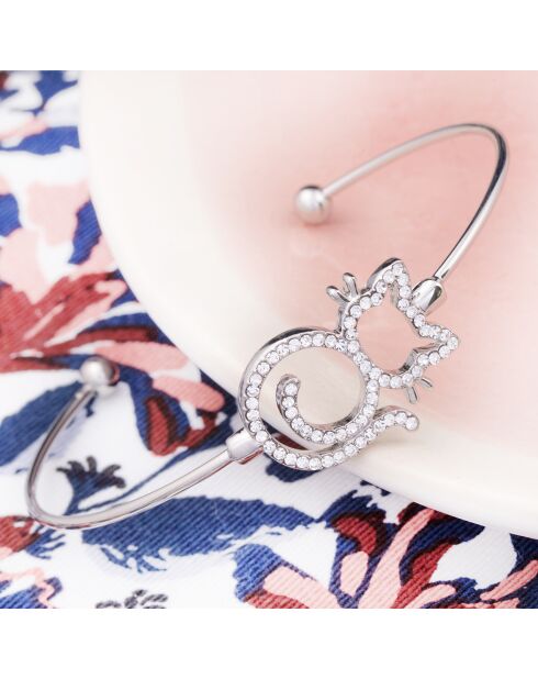 Jonc Little Cat argenté