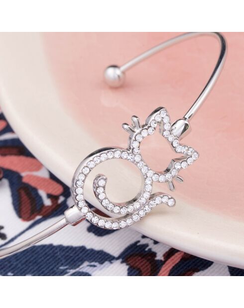 Jonc Little Cat argenté