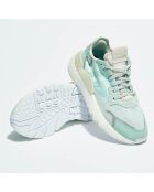 Baskets en Cuir & Mesh Nite Jogger W vert d'eau