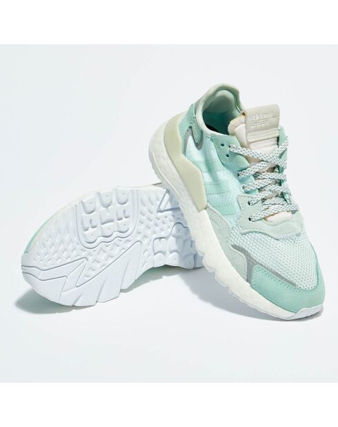 Baskets en Cuir & Mesh Nite Jogger W vert d'eau