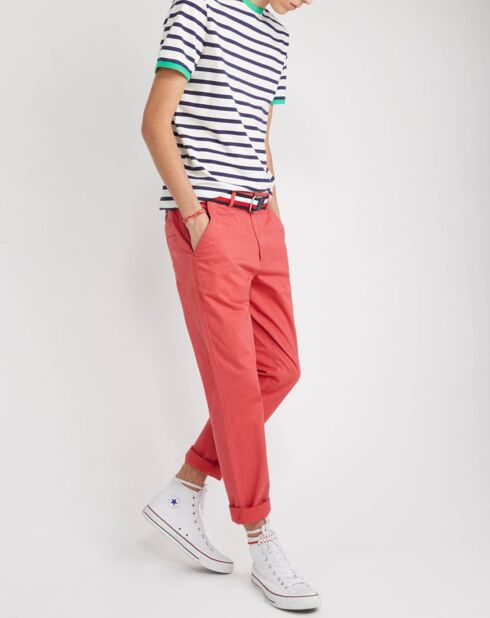 Pantalon chino Ranch rouge clair