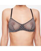 Soutien-Gorge Corbeille Stella imprimé noir/écru