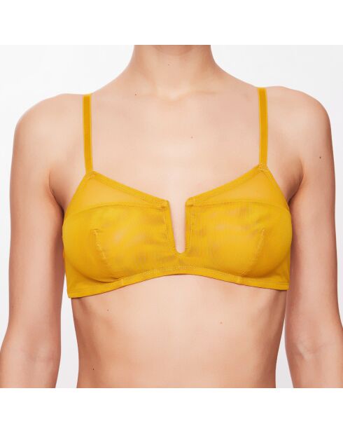 Reggiseno Bralette senza ferretto Naples Mustard