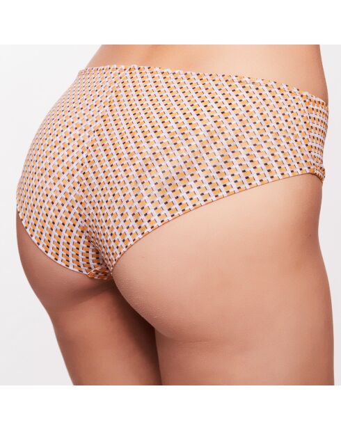 Shorty Cannelle amarillo/crudo a cuadros