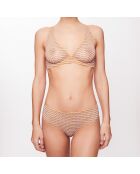 Shorty Cannelle amarillo/crudo a cuadros