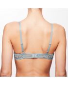 Soutien-Gorge Corbeille Galet imprimé gris vert/écru