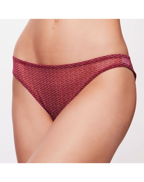 Culotte Babylon à rayures bordeaux/blanc