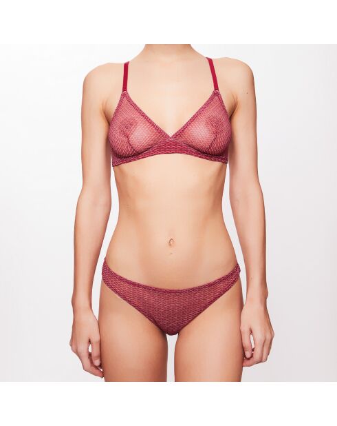 Culotte Babylon à rayures bordeaux/blanc