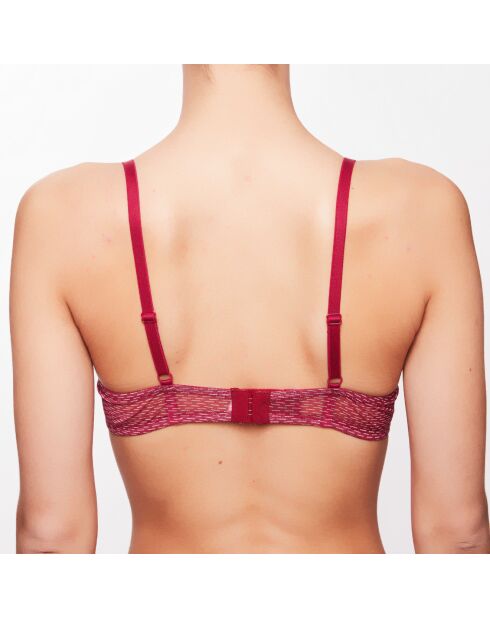 Soutien-Gorge Corbeille Babylon à rayures bordeaux/blanc