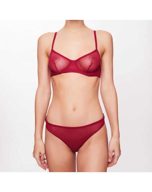 Soutien-Gorge Corbeille Babylon bordeaux