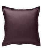 Taie d'oreiller 100% Percale de Coton aubergine
