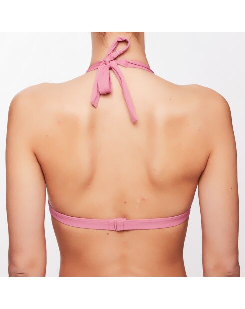 Haut de maillot triangle Lana rose