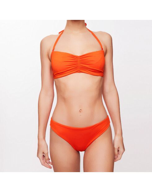Bas de maillot échancré Dona orange