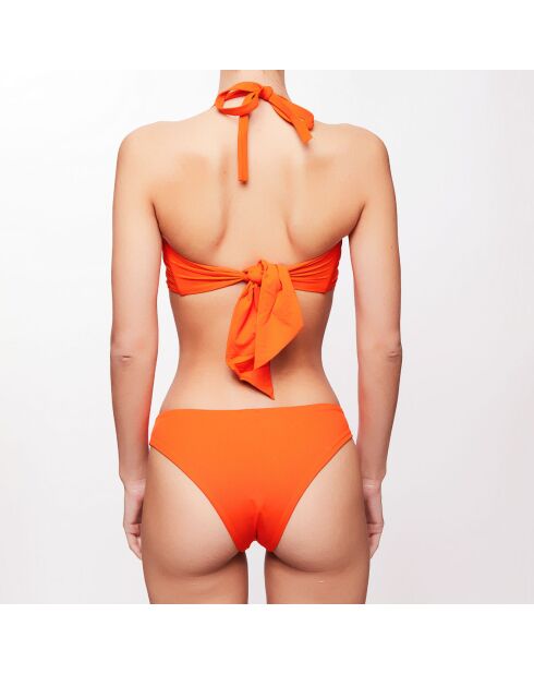 Bas de maillot échancré Dona orange
