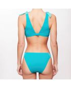 Haut de maillot triangle Elya turquoise